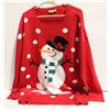 Image 1 : MENS RED FROSTY 1X UGLY CHRISTMAS SWEATER