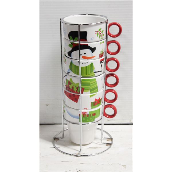 XMAS MUGS WITH STAND