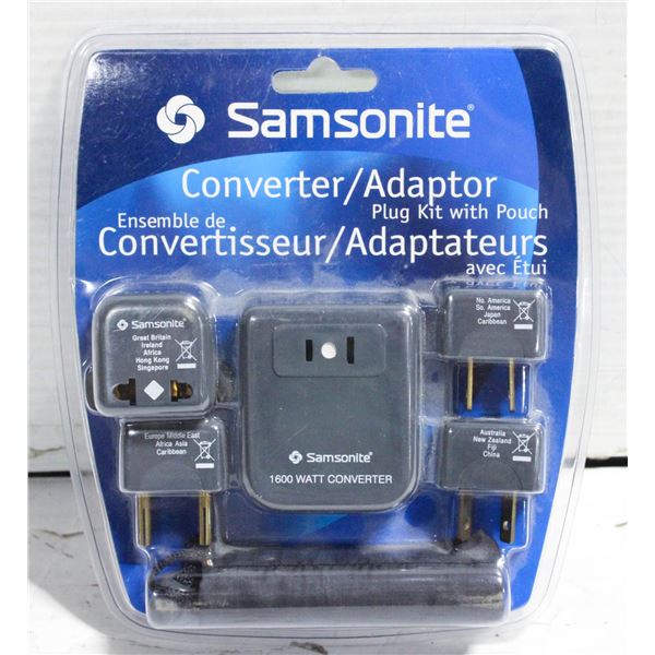 NEW SAMSONITE WORLD  TRAVEL POWER CONVERTER