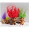 LOT OF 4 VINTAGE TROLLS