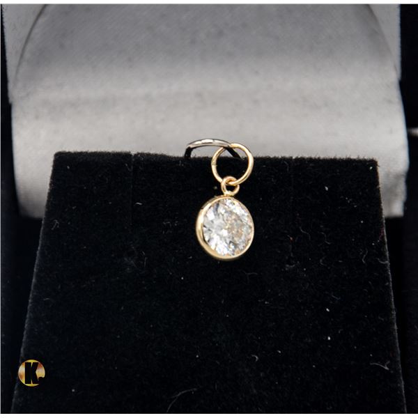 #1058-10 KT YELLOW GOLD PENDANT WITH 0.75 CT