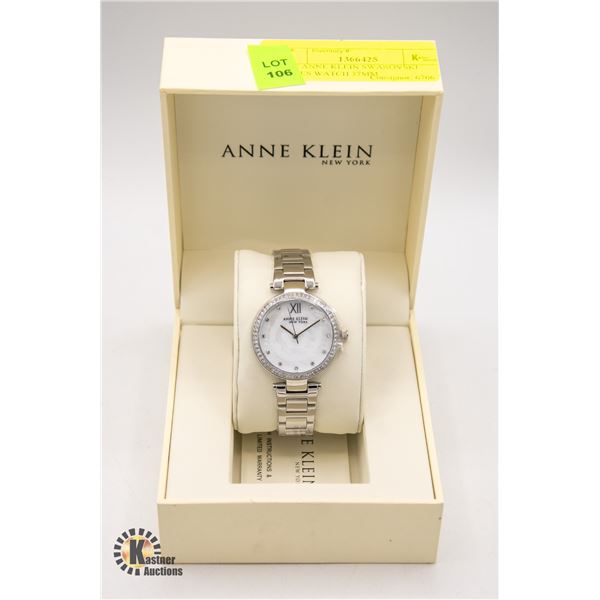 NEW ANNE KLEIN SWAROVSKI LADIES WATCH 37MM
