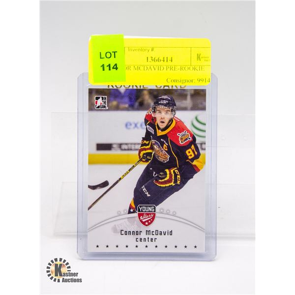 CONNOR MCDAVID PRE-ROOKIE CARD