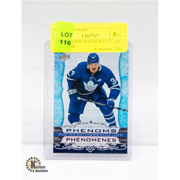 20-21 AUSTON MATHEWS CLEARCUT PHENOMS UPPER DECK