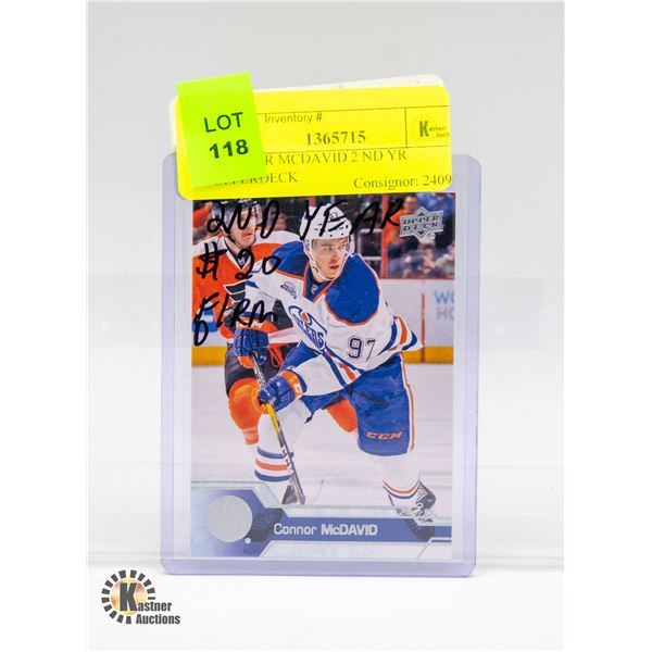 CONNOR MCDAVID 2 ND YR UPPERDECK