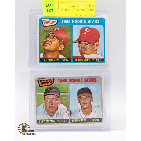 1965 TOPPS ROOKIE STARS CARDS