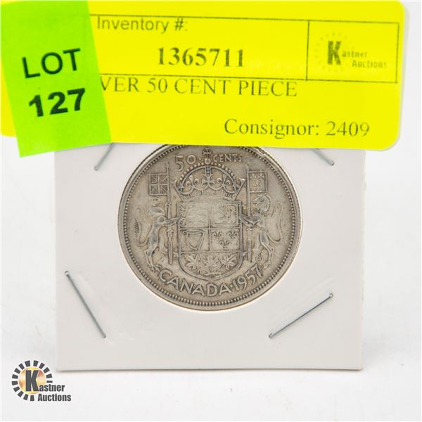1957 SILVER 50 CENT PIECE
