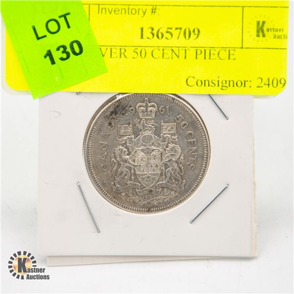 1961 SILVER 50 CENT PIECE