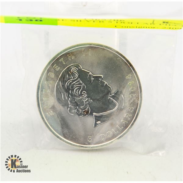1 OZ PURE SILVER 5 DOLLAR PIECE