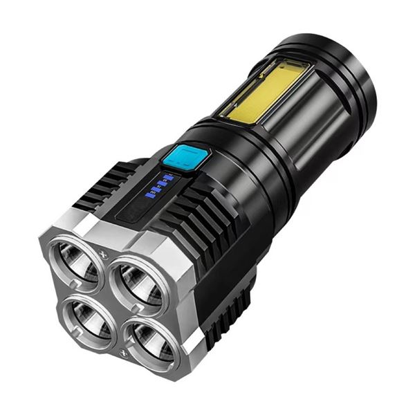 MULTIFUNCTIONAL LED FLASHLIGHT 4 LED STRONG LIGHT