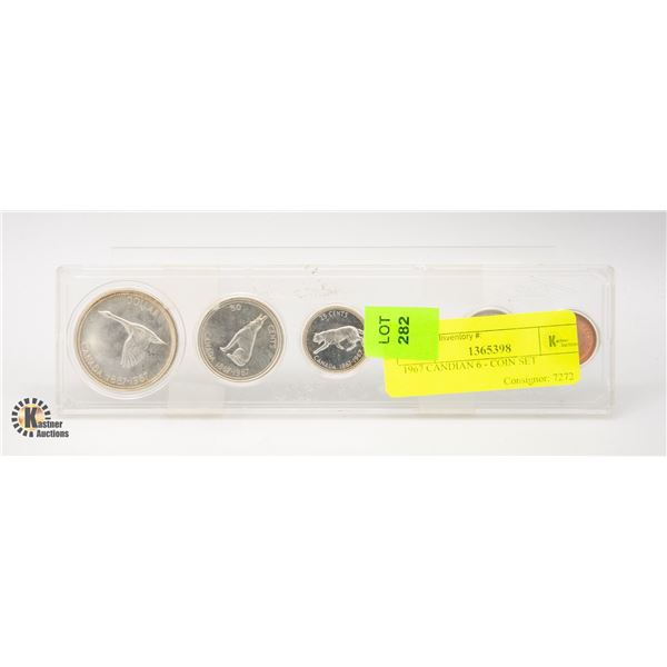 1967 CANADIAN 6 - COIN SET