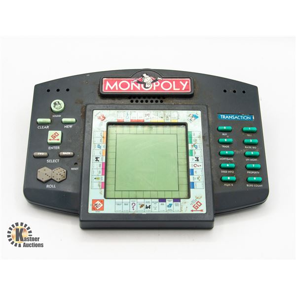 VINTAGE HANDHELD MONOPOLY VIDEO GAME