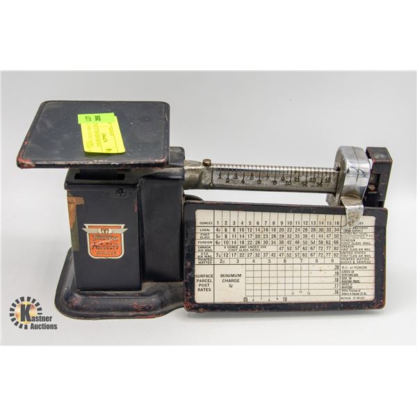 ANTIQUE TRINER AIR MAIL ACCURACY SCALE, WORKS
