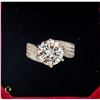 Image 1 : #1050-5.00 CT GRA CERTIFIED ROUND BRILLIANT CUT