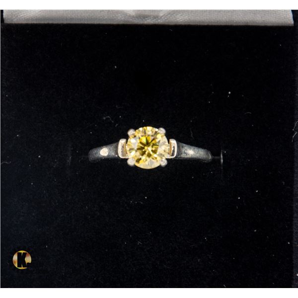 #1043-CUSTOM SET 1.00 CT GRA CERTIFIED ROUND