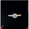Image 1 : #1059-10 KT YELLOW GOLD RING WITH 1.00 CT GRA