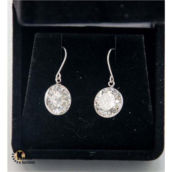 #1057-10 KT WHITE GOLD EARRINGS WITH 5CT TW 100