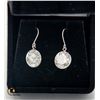 Image 1 : #1057-10 KT WHITE GOLD EARRINGS WITH 5CT TW 100