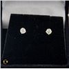 Image 1 : #1057-14 KT YELLOW GOLD EARRINGS WITH 0.25CT TW