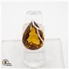 Image 1 : 37CT CITRINE GEMSTONE .925 SILVER ART DECO RING