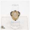 Image 1 : 12CT RUTILATED QUARTZ GEM .925 SILVER RING SZ 7.5
