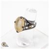 Image 2 : 12CT RUTILATED QUARTZ GEM .925 SILVER RING SZ 7.5