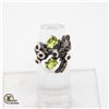 Image 1 : NATURAL PERIDOT GEM .925 SILVER RING, SIZE 6.5