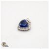 Image 1 : STERLING SILVER CUBIC ZIRCONIA HEART PENDANT