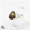 Image 2 : 16CT SMOKEY QUARTZ GEM .925 SILVER RING SIZE 7.75