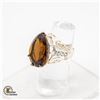Image 2 : 20CT CITRINE GEMSTONE .925 SILVER ART DECO RING