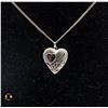 Image 1 : 20" STERLING SILVER NECKLACE & HEART LOCKET