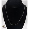 Image 1 : 17" STERLING SILVER NECKLACE