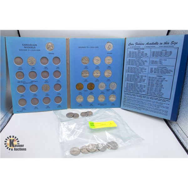 CANDIAN NICKEL COLLECTION 1922 - 1960