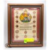 Image 1 : WOODEN FRAMED CANADIAN PENNY COLLECTION
