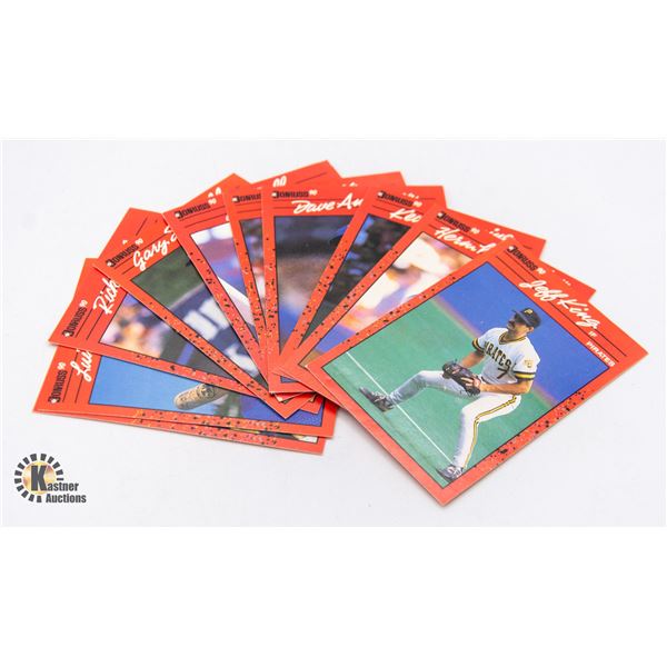 LOT OF 10 VINTAGE DONRUSS BASEBALL 89-90
