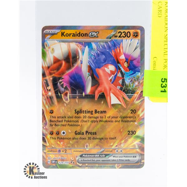 KORAIDON SPECIAL POKÉMON CARD
