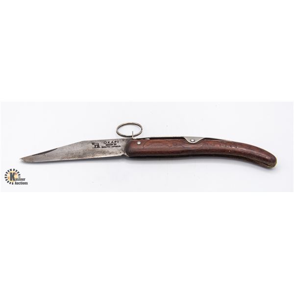 OKAPI FOLDING KNIFE, MADE IN SOUTH AFRICA