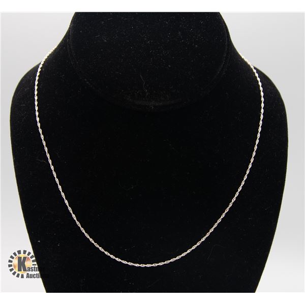 18" STERLING SILVER NECKLACE