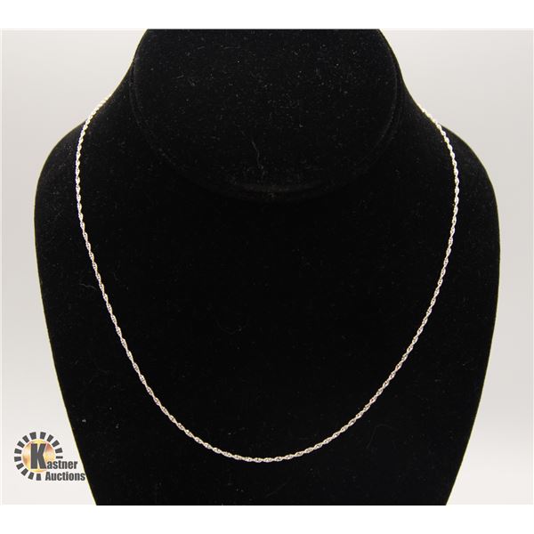 18" STERLING SILVER NECKLACE