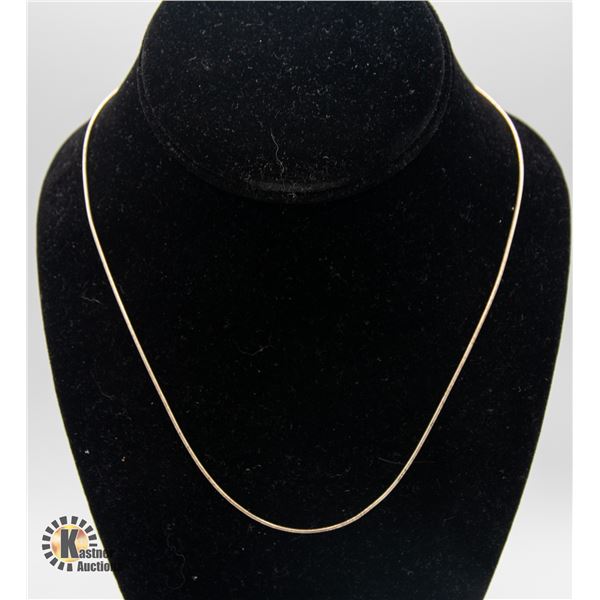 18" STERLING SILVER NECKLACE