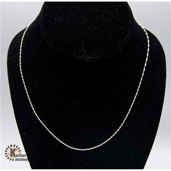18" STERLING SILVER NECKLACE