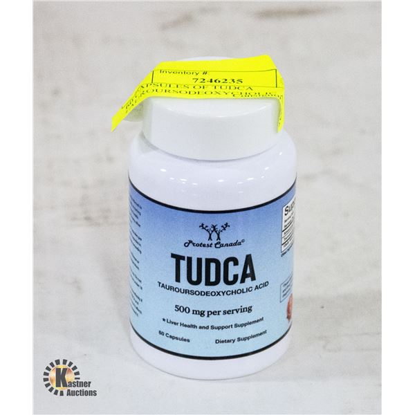 60 CAPSULES OF TUDCA TAUROURSODEOXYCHOLIC ACID