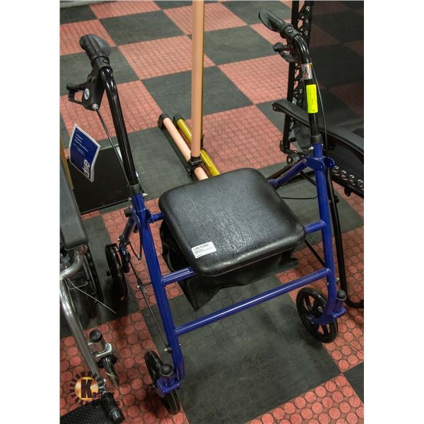 NEW DRIVE BLUE AND BLACK WALKER