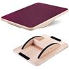 Image 1 : NEW YES4ALL WOODEN BALANCE BOARD RED 17.5"