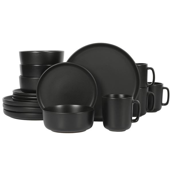 NEW GIBSON HOMEWARES 16PC DINNERWARE SET MATTE