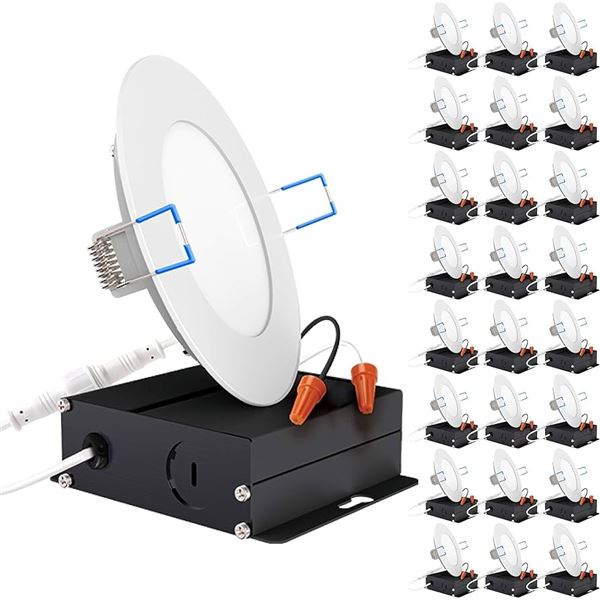 NEW SUNCO LIGHTING 4" ULTRA-SLIM DOWNLIGHT LED