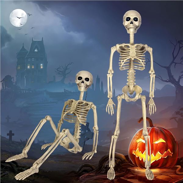 NEW 2 PACK MAIAGO HALLOWEEN SKELETONS