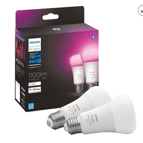 NEW PHILIPS HUE E26 WHITE & COLOR 1100LM HUE BULBS
