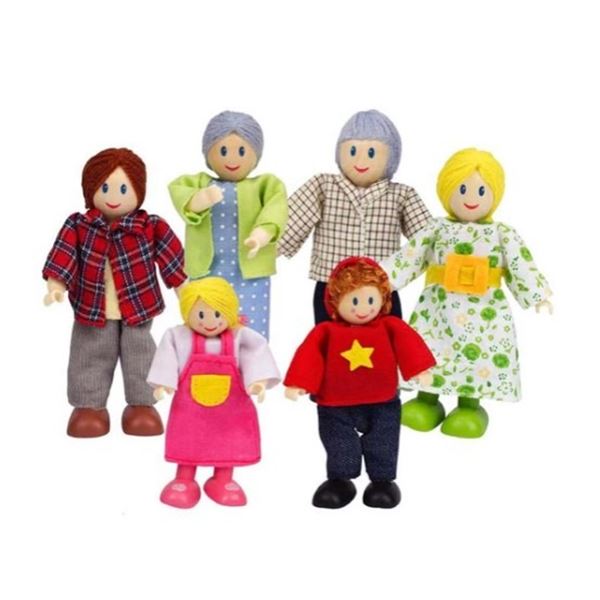 NEW HAPE HAPPY FAMILY 6 PC SET