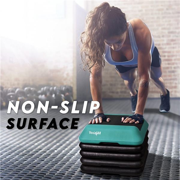 NEW YES 4 ALL 5 PC STACKING FITNESS PLATFORM GREEN